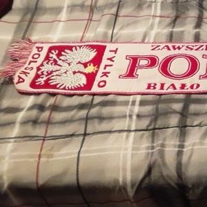 Hand-Knitted Polish Scarf